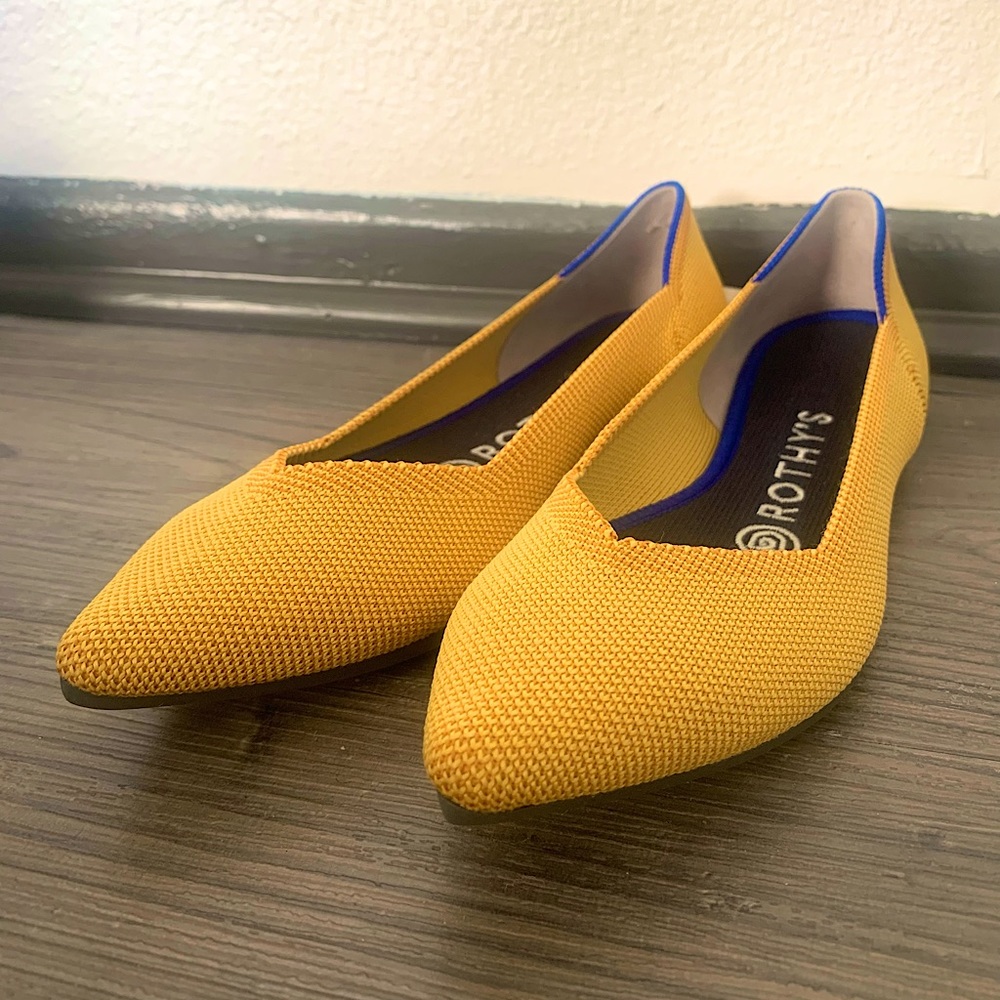 Marigold Pointed Flats | Rothy’s BNWOT | Size 7